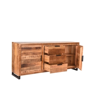 0dressoir Glasgow Rough Mangohout 190x45x87 Cm Perspectief