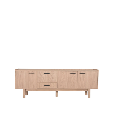 1dressoir Cali 220x45x77cm Naturel Voorkant