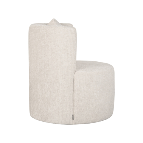 1fauteuil Evy 65cm Creme Elegance Zijkant