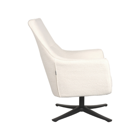 1fauteuil Tod Ivoor Boucle 76x75x90 Cm Zijkant