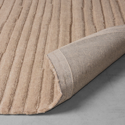 1vloerkleed Luxy Taupe Wol 200x300 Cm Detail2